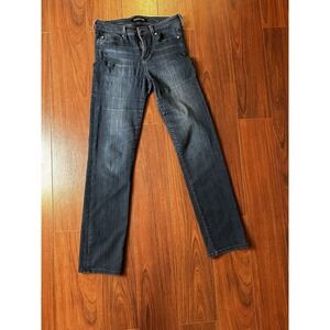 Liverpool Women's Size 9/28 Blue Slim Straight Dark Wash Cotton Blend Denim Jean